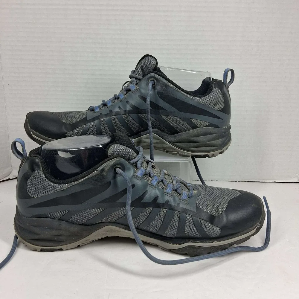 Merrell‎ Siren Edge 3 Womens 9.5 Hiking Shoes Black Blue Trail Sneakers J41316